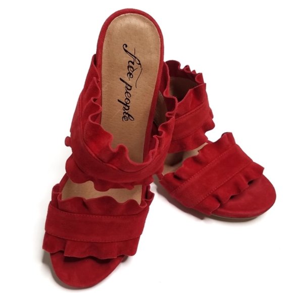 Free People Shoes - Free People Rosie Ruffle Heel